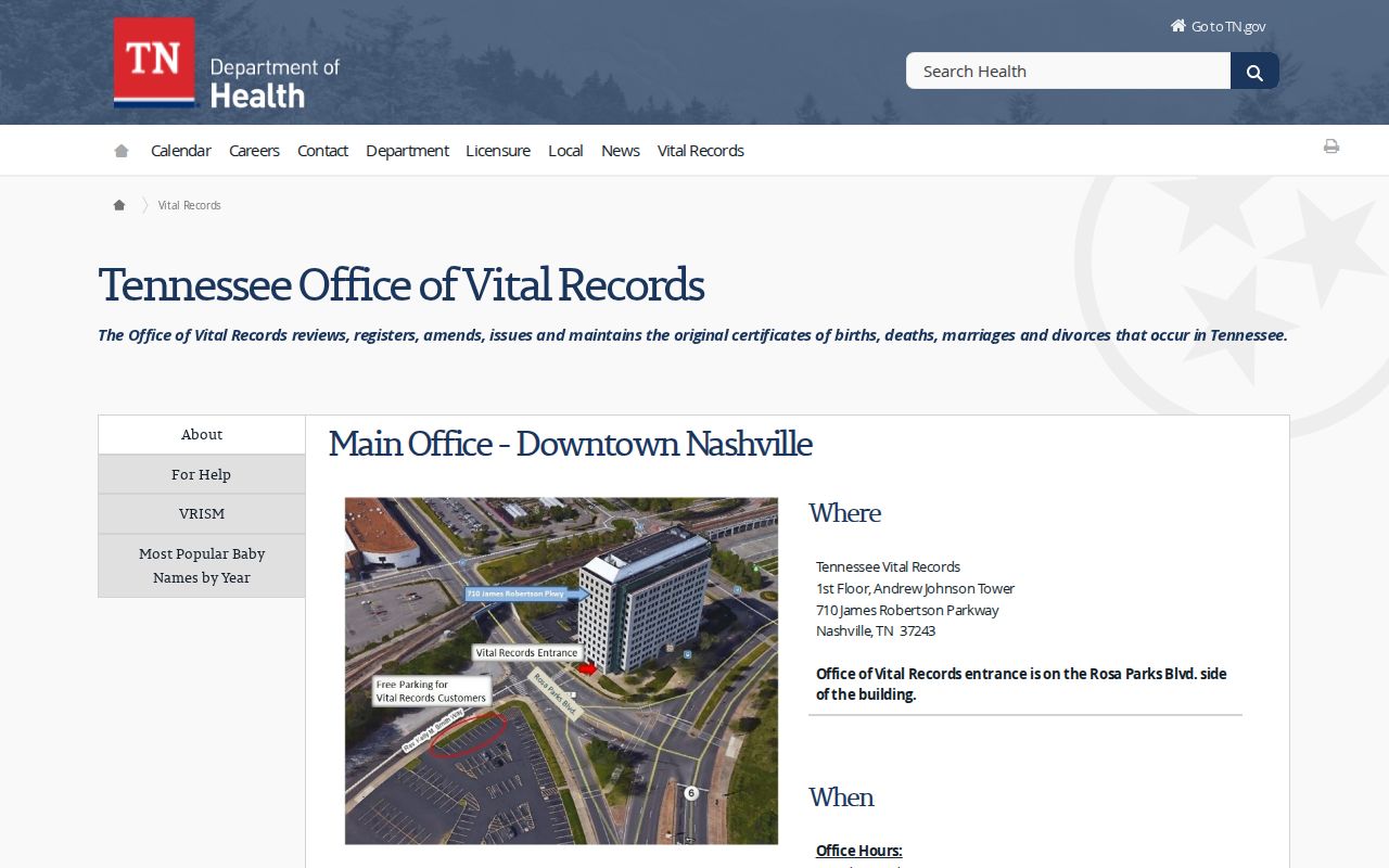 Oak Ridge residents directory Tennessee Vital Records office information